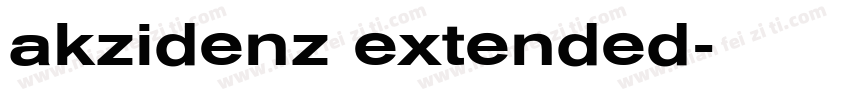 akzidenz extended字体转换